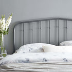 Modway Lennon Metal Twin Headboard - Grey-Contemporary Modern Style