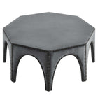 Modway Victory Performance Velvet Ottoman - Grey-Weight Capacity: 331 lbs.