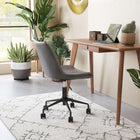 Zuo Byron Office Chair - Grey-Dimensions: 23.6" L x 21.7" W x 35.2" H