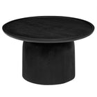 Modway Holloway 30" Round Wood Coffee Table - Black-Arrives Fully Assembled