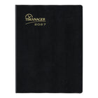 Blueline 2027 13-Month 5-Day Project Timanager with Twin-Wire Binding - 11" x 8-1/2" - Black-Weekly 5-day planner with a monthly planner before each month