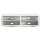 Hudson&Canal Presque TV Stand for TV's up to 75" - White-Clean with a soft, dry cloth and no harsh chemicals or abrasive cleaning materials