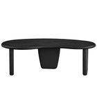 Modway Vetra Kidney-Shaped Free Coffee Table - Black-Assembly Required