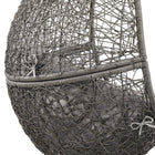 Modway Encase Outdoor Patio Rattan Swing Chair - Grey Grey-8