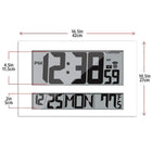 Marathon Jumbo Digital Commercial Grade Atomic Wall Clock - White (CL030025WH)-Self-setting using radio frequencies broadcast from NIST's Colorado Atomic Clock