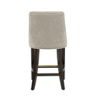 Manhattan Comfort Beever 18.9" Modern Chenille Upholstered Counter Stool - Taupe - 2 Pack-Minimal Assembly Required. Hardware Included