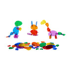edxeducation Interlocking Rainbow Pebbles Mini Jar - Set of 72-Grade PK+