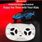 Gyrocopters Lamborghini Licensed Ride on Car for Kids - 12V Dual Motor - Car with Music, Remote Control - Green-90 Days Limited Manufacturer Warranty