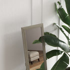HOMCOM Full Length Mirror - 14.6" W x 61.8" H - Grey-MDF frame is strong for a mainstay in your home furniture 