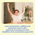 The Fidget Game Addition & Subtraction Card Pack - Grade 1 & 2-Includes 99 bold, colorful cards for mastering math facts