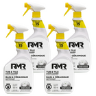 RMR Solutions Tub & Tile Cleaner - 32oz - 4 Pack-The foaming action of RMR Tub & Tile Cleaner will not only give you more control over where you spray, but it is also an added surfactant to really cling to those tricky bathroom surfaces.