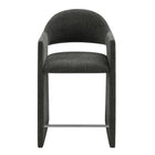 Modway Talia 37" Upholstered Fabric Counter Stool - Charcoal-Arrives Fully Assembled