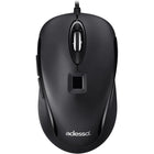Adesso iMouse F1-TAA Wired USB Mouse with Fingerprint Reader - Black-Wired USB mouse with integrated fingerprint reader