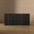 Manhattan Comfort Clive 72" Mid-Century Modern 6-Drawer Double Dresser - Black-Home Assembly Required (All Hardware Included)