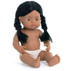 Miniland Anatomically Correct 15" Baby Doll - Native American Girl - Set of 2-Anatomically correct doll with articulated head, arms and legs