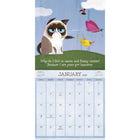 DateWorks 2026 16-Month Mini Wall Calendar - 7" x 7" - Grumpy Cat - English-September 2025 - December 2026