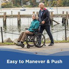 Journey So Lite C2 Ultra Lightweight Wheelchair - Red-Padded armrests help reduce fatigue and improve seated comfort