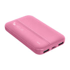 Helix 5,000 mAh Power Bank - Pink-LED Power Indicator Light