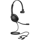 Jabra Evolve2 30 SE Sound Isolating USB-C Mono On-Ear Headset with Mic-A reinforced steel headband and specialized design exerts gentle, evenly distributed pressure throughout the day.