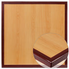 Flash Furniture 36" Square 2-Tone High-Gloss Cherry / Mahogany Resin Table Top with 2" Thick Drop-Lip-Restaurant Dining Table Top