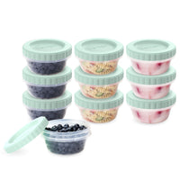 Bentgo 20-Piece Prep Twist-Top Container Set - 240 mL - Honeydew-A simple twist ensures a leak-proof and airtight seal, keeping your snacks or sides fresh during refrigeration and prevents leaks on-the-go