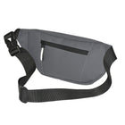 Nicci Waist Bag with Front Zipper Pocket - Grey-Adjustable Waist Strap 22"-37.5"