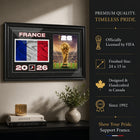 Frameworth Official FIFA World Cup 2026 France Flag & Trophy Framed Print - 15" x 24"-8
