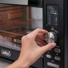 Salton NuRetro Digital Air Fryer Toaster Oven - Midnight Black-120-minute timer with auto shut-off - set it and forget it with built-in safety and cooking precision