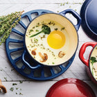 Tramontina Bestow 7" Enameled Cast Iron Round Trivet - Cobalt Blue-Oven-safe up to 450Â°F / 232Â°C