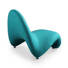 Manhattan Comfort MoMa 32.3" Modern Wool Blend Upholstered Accent Chair - Teal-Fully Padded High Density Foam Filled Surface for Complete Comfort