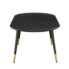 Modway Vigor 47" Oval Coffee Table - Black-Splayed Iron Legs