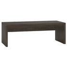 Hudson&Canal Lawrence 48"W Rectangular Coffee Table - Alder Brown-A modern contemporary design for your living room, den, and more
