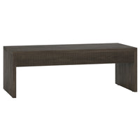 Hudson&Canal Lawrence 48"W Rectangular Coffee Table - Alder Brown-A modern contemporary design for your living room, den, and more