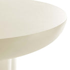 Modway Caspian 40" Round Concrete Dining Table - White-9