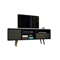 Manhattan Comfort Liberty 70.86" TV Stand, Black (202AMC8)-Free Standing TV Stand for Living Room and Bedroom use.