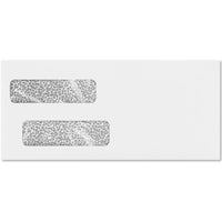 JAM Paper Double Window Invoice Envelopes w/Peel & Press - White - 4 1/8" x 9 1/8" - 500 Pack-Size: invoice double window envelopes 4 1/8 in x 9 1/8 in / 4.125" x 9.125" / 105mm x 232mm