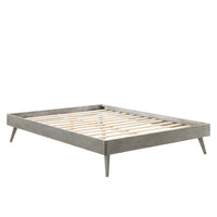 Modway Margo Wood King Platform Bed Frame - Grey-King Platform Bed Frame