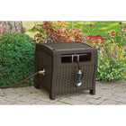 Suncast Slide Trak Hose Hideaway for 175' Hose - Java-Conveniently conceals and stores garden hose Slide Trak Hose.