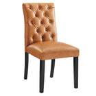 Modway Duchess Vinyl Dining Chair - Tan - 2 Pack-Fine Vinyl Upholstery 