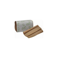 Unisource Canada Pur Value Natural Singlefold Paper Towel, 9", Kraft Brown, 1 Ply - 16 Pack-Natural Singlefold Paper Towel