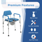 Journey SoftSecure 3-in-1 Commode Chair with Microban-Rust resistant lightweight aluminum frame with non slip feet for added stability