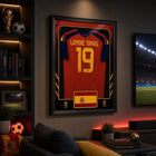 Frameworth Official FIFA World Cup 2026 Spain Lamine Yamal Framed Replica Jersey - 25.75" x 33.75"-10