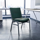 Flash Furniture HERCULES Series Heavy Duty Stack Chair - Green Patterned Fabric-Green Patterned Fabric Upholstery