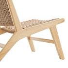 Modway Saoirse Woven Rope Wood Accent Lounge Chair - Natural Natural-8
