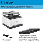 HP Colour LaserJet Pro MFP 3301fdw Wireless All-in-one Colour Printer, Scanner, Copier, Duplex Printing, Fax-Protects Your Data: Built-in HP Wolf Pro Security uses a powerful suite of customizable tools that boosts security and helps keep networks protected against cyber threats and malware
