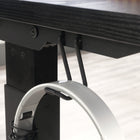 Sauder Miscellaneous Office Adjustable Height Desk - Black-Adjustable levelers