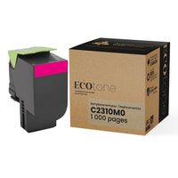 Ecotone Lexmark C2310M0 Remanufactured Toner - Standard Yield - Magenta-Colour: Magenta