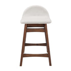 Modway Juno Wood Counter Stool - Ivory Fabric - Set of 2-8