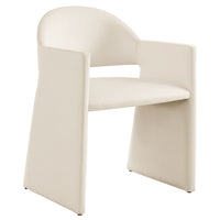 Modway Talia Performance Velvet Dining Armchair - Alabaster-Stain-Resistant Performance Velvet