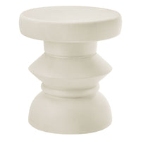 Modway Terza Indoor/Outdoor Patio Concrete Side Table - Light Grey-Concrete Build
